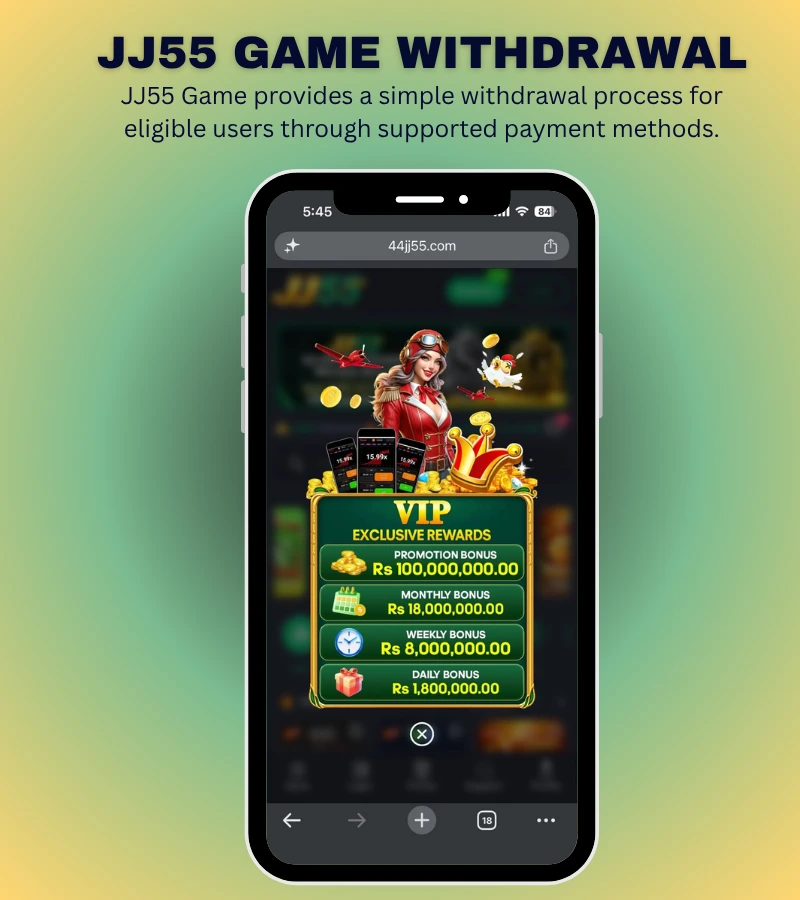 JJ55 GAME WITHDRAWAL